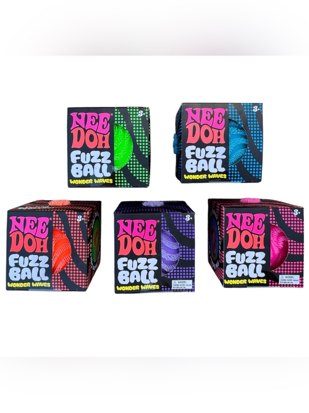 Original Authentic Nee Doh Fuzz Ball Wonder Waves